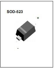 元器件 二极管 商品信息 型号:rb521s-30 丝印:c 封装:sod-523 (0603