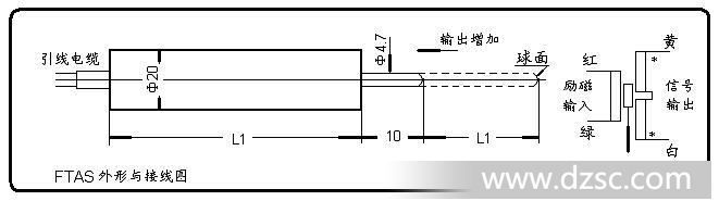 ftas型回弹式lvdt位移传感器