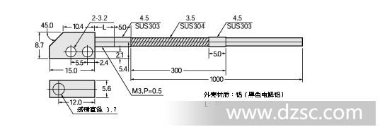 光纤传感器 - CZ-11 - 尺寸