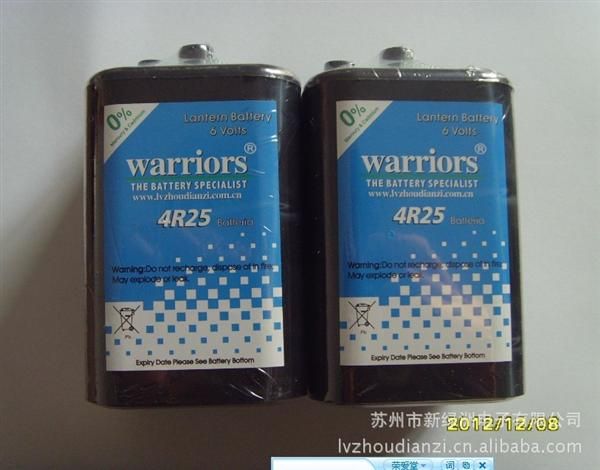 供应warriors牌 4r25电池 路障灯电池 灯具电池 照明电池