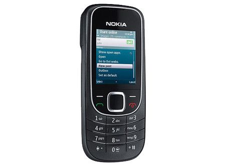 图为:诺基亚2320c手机; 诺基亚; 诺基亚2322c