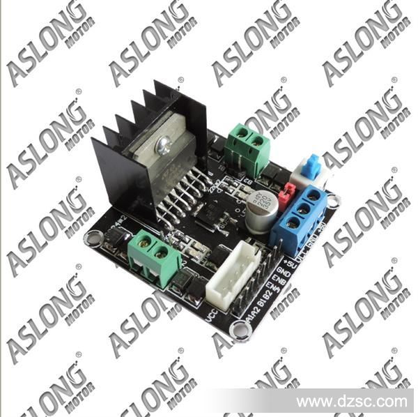 ASLONG L298N 双直流电机驱动模块 单片机 