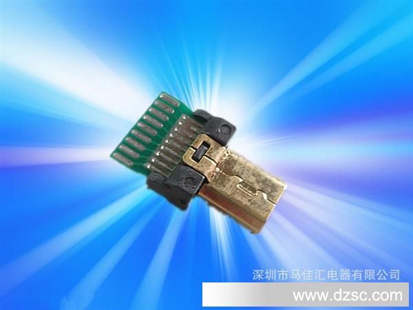 厂家直销usb连接器 micro hdmi 公头 hdmi 接线器 hdmi公头