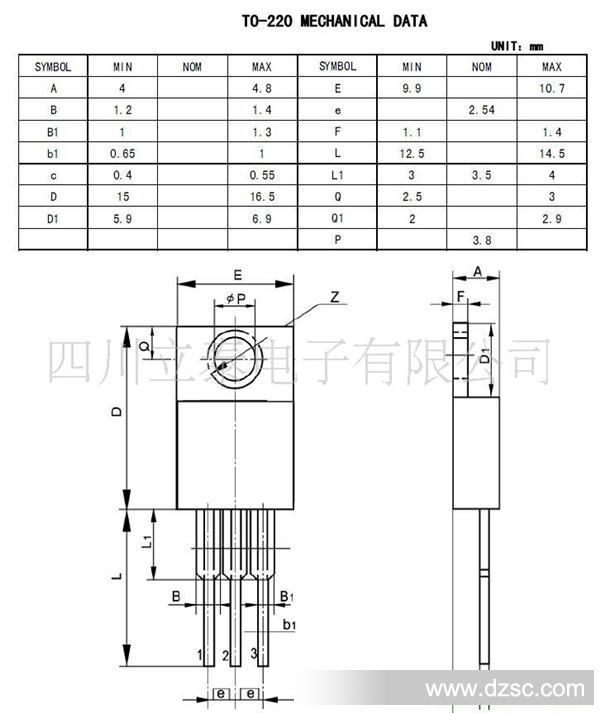 2,to-220封装尺寸