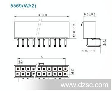 5557,5559,5566 4.2mm电子连接器