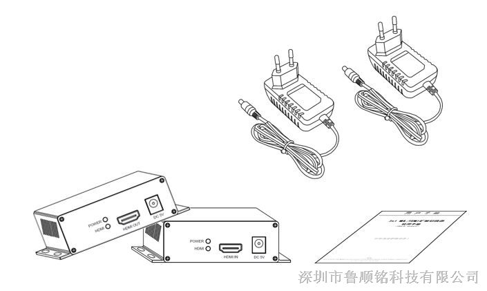 hdmi同轴延长器,hdmi extender by coaxial 500m