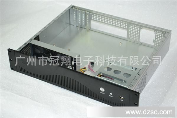 高档铝面板2U机箱 铝拉丝 2U工业服务器 录播