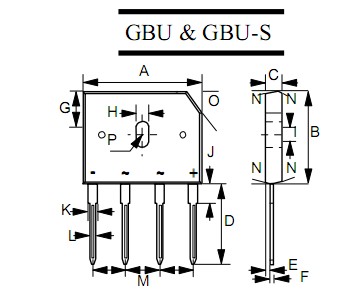 gbu406 桥堆_桥堆/整流桥/桥式整流器_维库电子市场网