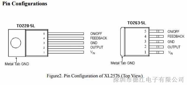 xl2576 15w 降压型直流电源变换器ic