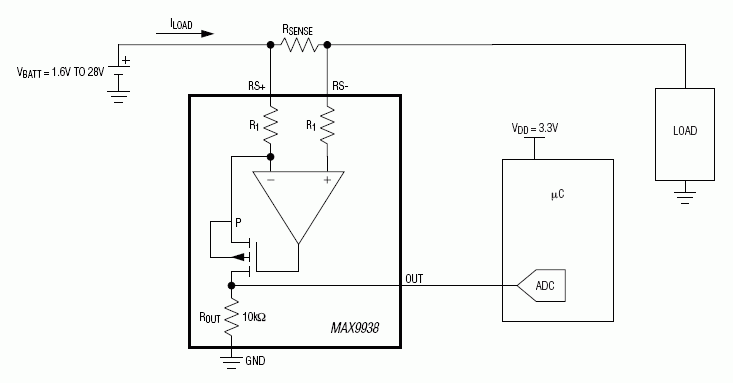 max9938—高精度电流检测放大器