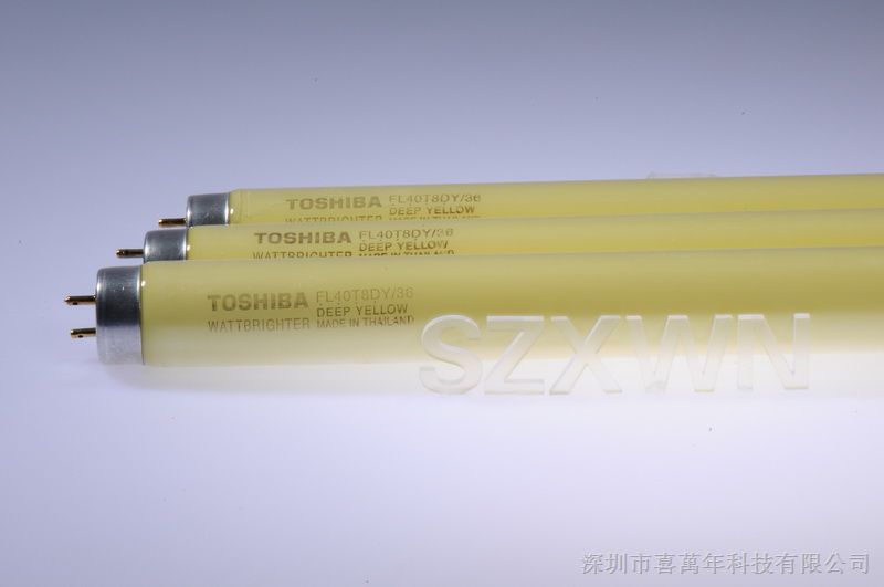 供应东芝*紫外线灯管FL40T8DY/36 IC半导体厂用黄灯管