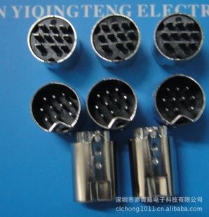 厂家*供应中钉10P* MINIDIN10P铜* 镀镍