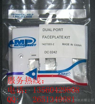 原装批发 AMP安普面板 优质PC料 安普双口 批发报价