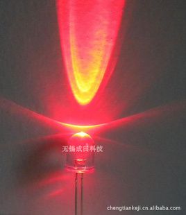 *亮红灯 F10圆头LED发光管 水底喷泉灯用 15000mcd