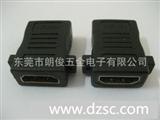 【现货】HDMI F-F黑色镀金转接头/180度HDMI转换头