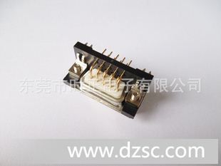 D-SUB连接器DR9插板式90度车针接插件公座母座