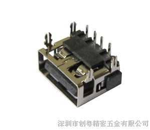 供应U* AF 90°短体10.0/10.6直边卷边，两脚四脚，铜壳铁壳