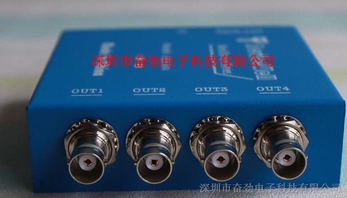 供应奋劲高清SDI1一分4分配器/4口sdi分频器/HD-SDI1分4/sdi转换器