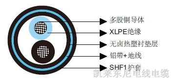 供应欧标英标P16 IFLI 250 V仪表电缆NEK606海洋工程与船用电缆