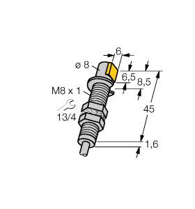 BI1,5-GS880-Y1 电感式传感器，电感式传感器价格，图尔克，TURCK