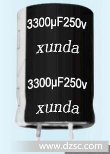 铝电解电容器牛角snapin基板自立型*CD293H中压3300MFD 250VDC
