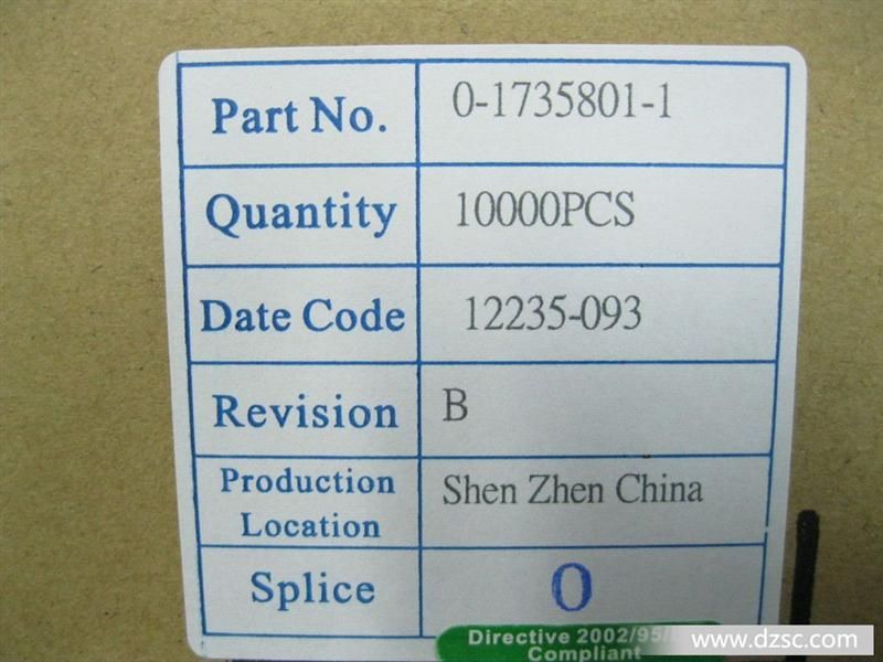 优势供应AMP1735801-1，常备现货，交期快