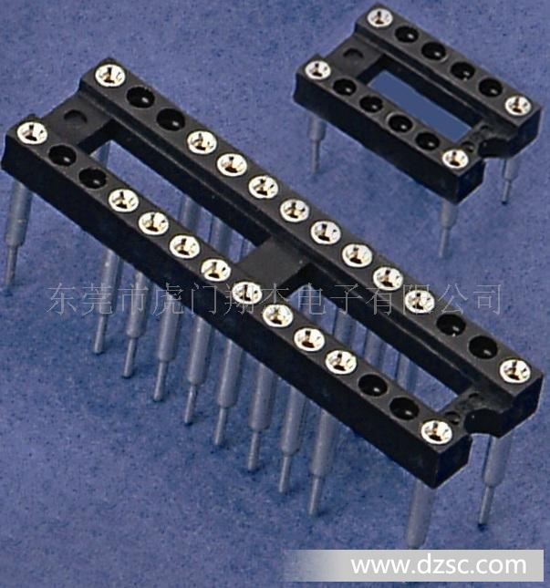 Pitch２.54mm IC Socket ,IC座,圆孔IC插座