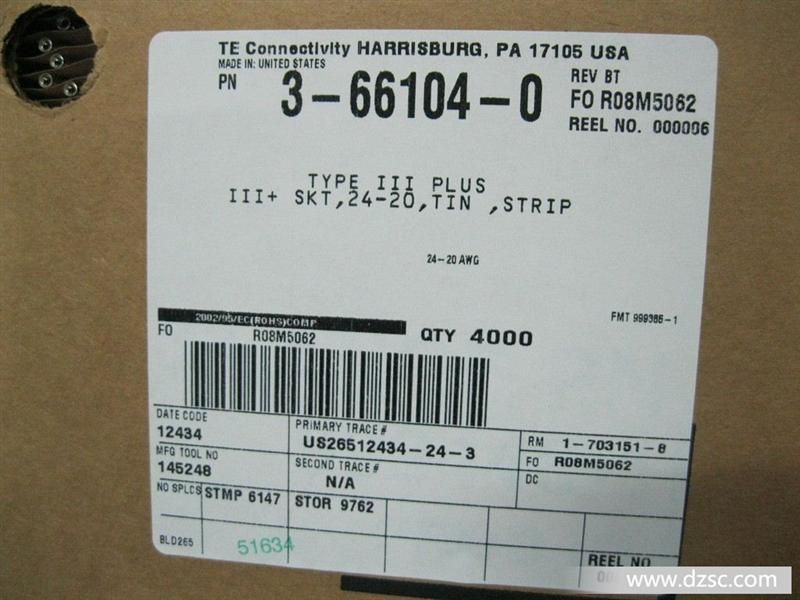 优势订货AMP3-66104-0复合型端子，常备现货，交期快