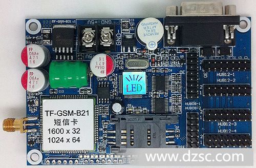 炫蓝光科技 GSM短信控制卡 LED显示屏控制卡[TF-GSM-B21]