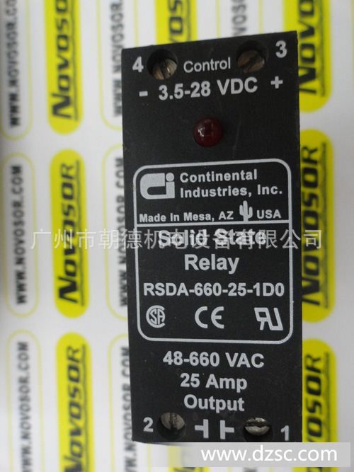 RSDA-660-25-1DO  CONTINENTAL INDUSTN*   美国继电器模块