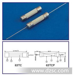 63TC/63TCP美规陶瓷慢断保险丝/保险管 125V250V350V