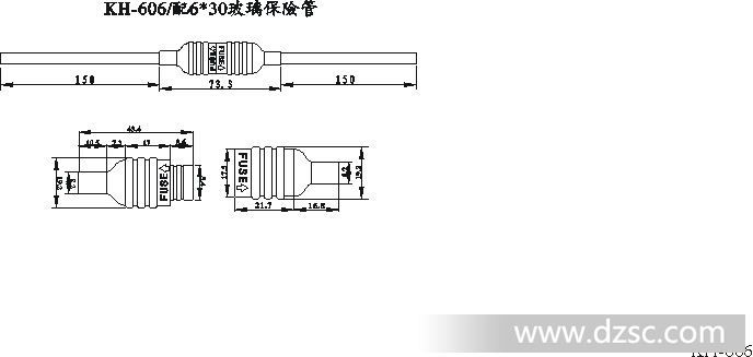厂家生产KH-606汽车保险丝盒 带线保险丝盒