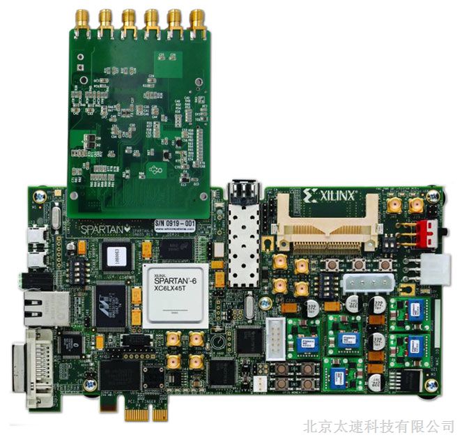 AD、DA子卡模块与开发板Xilinx Spartan6 SP605组合使用
