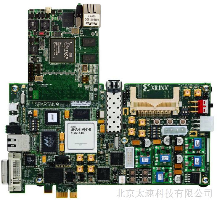 DSP TMS320C6455子卡模块与开发板Xilinx Virtex-6 FPGA ML605组合使用