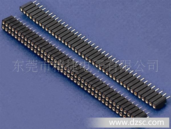 *圆孔IC插座单双排2-40P塑高7.0mm圆孔排母