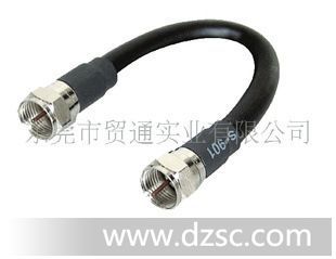 F Male ST to F Male ST Cable F射频同轴线F同轴连接线 生产厂家