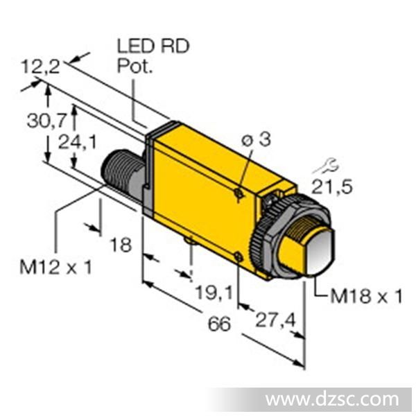 美国邦纳光电传感器MIAD9DQ  MINI-BEAM NAMUR型本*传感器