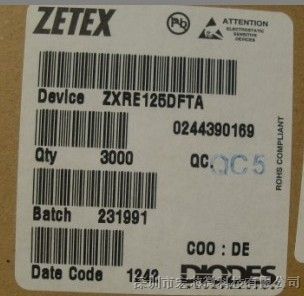 供应ZXRE125DFTA 原装！*百！