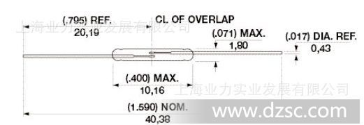 美国HAMLIN小型常开干簧管:MDSR-10 管长10MM【一般纳税人企业】