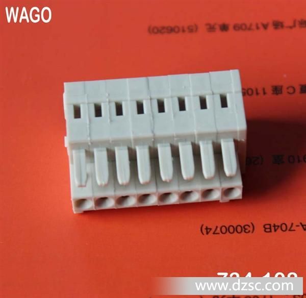 WAGO 万可 PCB端子 734-108 间距3.5mm