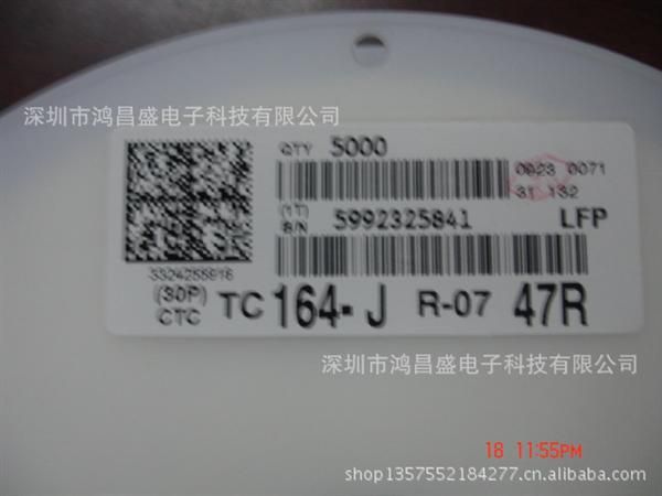 供应电阻器 TC164-JR-0747R 全新原装 进口 大量现货