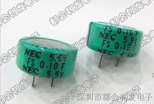 供应全新原装NEC/TOKIN超级法拉电容5.5V0.1F FSOH104Z 16*8*5