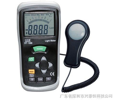 供应CEM华盛昌DT-1308多功能数字式光度计DT1308|环境类仪表
