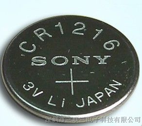 供应原装进口SONY索尼CR1216电池