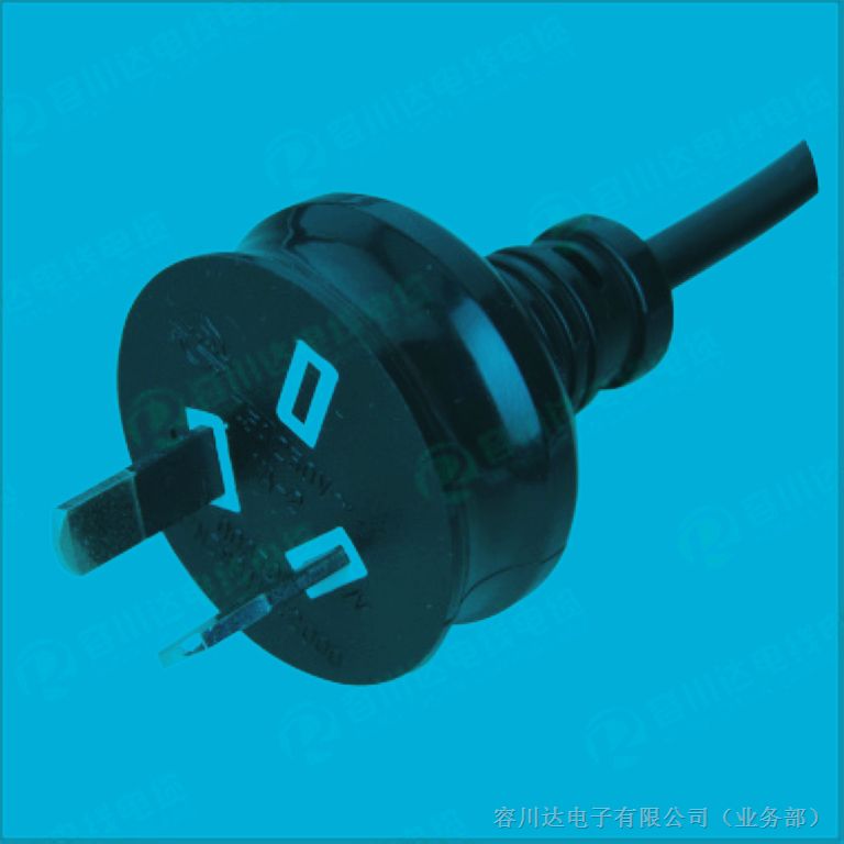 供应深圳低廉销售阿根廷电源线插头　２芯３芯IRAM标准插头线