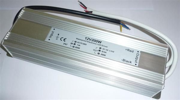 * IP67 12v16.5a（200w） led电源 LED*水驱动电源