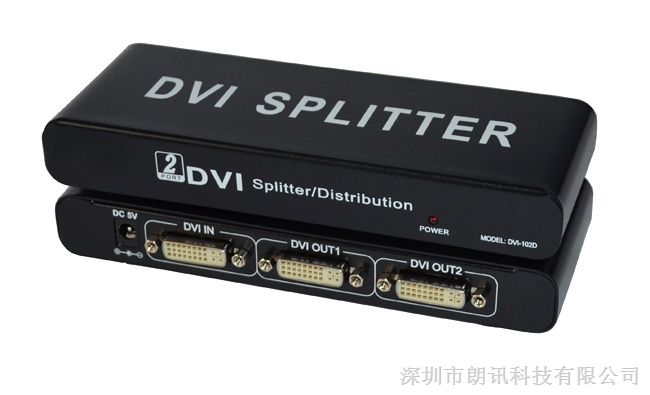 供应两口DVI分配器 DVI分屏器DSP-2