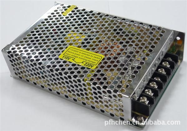 生产LED铝壳电源 高质12V 24V120W铝壳LED屏不*水电源