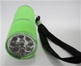 9灯LED铝电筒 大功率手电筒 自行车灯 户外照明灯具
