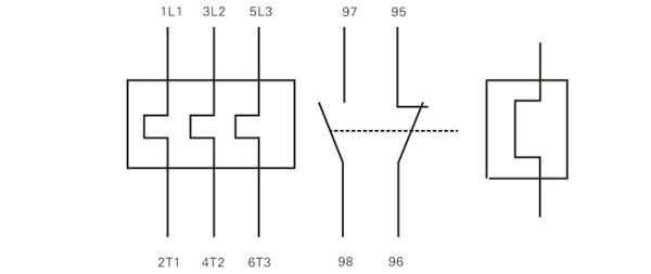 天水二一三JRS4-dR系列热过载继电器接线图